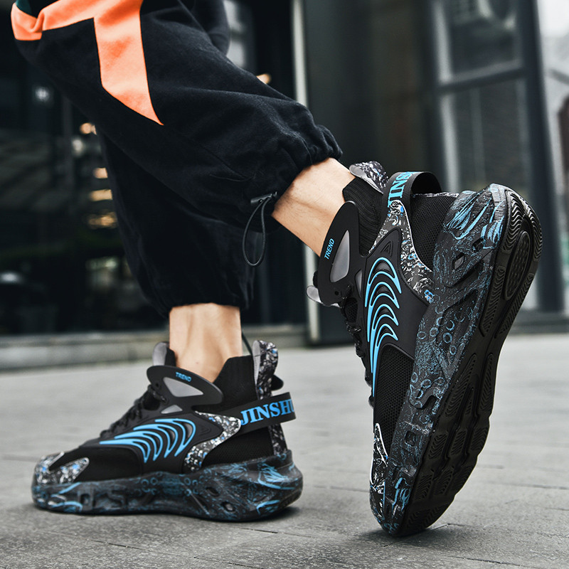 BOANXIL Fitnesa treniņu kedas Elpojošs Polsterējums Pretslīdošs Nodilumizturīgs vīriešu sporta apavi Moderni basketbola apavi