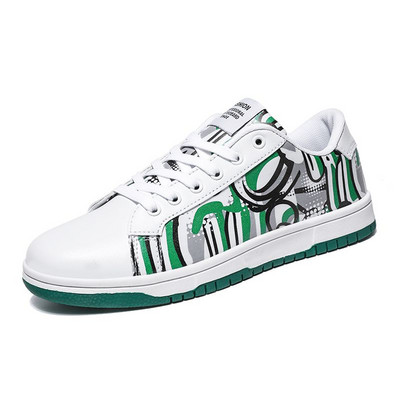 Luckffa 2022 Casual παπούτσια Skateboarding για εραστές , Unisex αναπνεύσιμα γυμναστήρια περπατήματος Αθλητικό ζευγάρι Μοντέρνα αθλητικά παπούτσια με κορδόνια