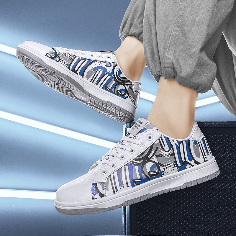 Luckffa 2022 Casual παπούτσια Skateboarding για εραστές , Unisex αναπνεύσιμα γυμναστήρια περπατήματος Αθλητικό ζευγάρι Μοντέρνα αθλητικά παπούτσια με κορδόνια