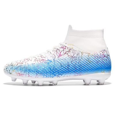 33-47 dydžio futbolo bateliai suaugusiems ir vaikams TF/FG futbolo batai su ilgiu spygliuku ir plokščiapadžiu sportbačiai Unisex sportiniai batai