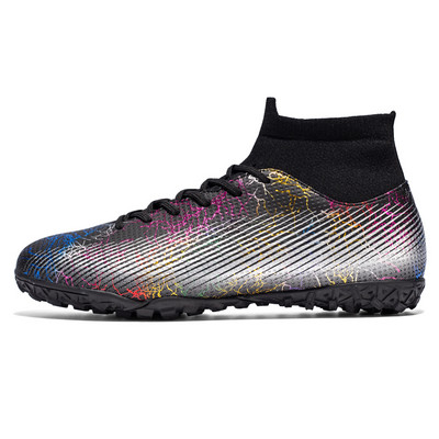 33-47 dydžio futbolo bateliai suaugusiems ir vaikams TF/FG futbolo batai su ilgiu spygliuku ir plokščiapadžiu sportbačiai Unisex sportiniai batai