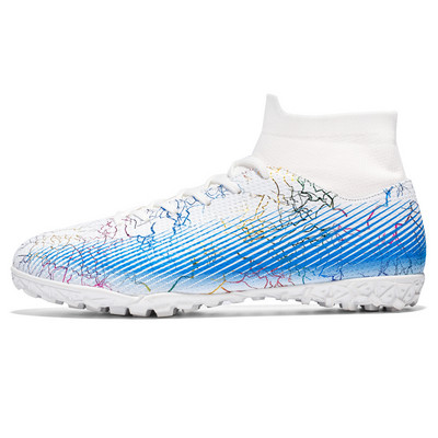 33-47 dydžio futbolo bateliai suaugusiems ir vaikams TF/FG futbolo batai su ilgiu spygliuku ir plokščiapadžiu sportbačiai Unisex sportiniai batai