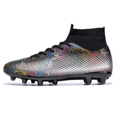 33-47 dydžio futbolo bateliai suaugusiems ir vaikams TF/FG futbolo batai su ilgiu spygliuku ir plokščiapadžiu sportbačiai Unisex sportiniai batai