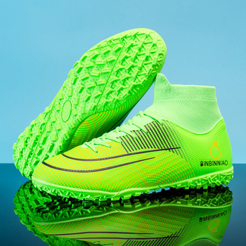 Професионални унисекс футболни обувки за мъже и жени TF/FG футболни обувки дълги шипове и равни подметки маратонки мъжки спортни обувки