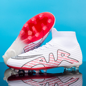Професионални унисекс футболни обувки за мъже и жени TF/FG футболни обувки дълги шипове и равни подметки маратонки мъжки спортни обувки