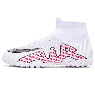 Profesionāli unisex futbola apavi vīriešiem un sievietēm TF/FG futbola zābaki ar gariem tapas un plakanas zoles kedas vīriešu sporta apavi