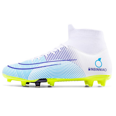 Profesionāli unisex futbola apavi vīriešiem un sievietēm TF/FG futbola zābaki ar gariem tapas un plakanas zoles kedas vīriešu sporta apavi