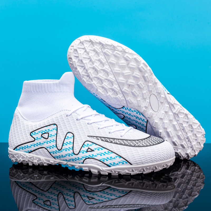 Profesionāli unisex futbola apavi vīriešiem un sievietēm TF/FG futbola zābaki ar gariem tapas un plakanas zoles kedas vīriešu sporta apavi