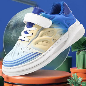Luckffa 2022 Ежедневни обувки за скейтборд за деца, унисекс дишащи маратонки за ходене Спортни мъжки модерни кецове с връзки