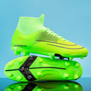 Професионални футболни обувки Мъжки Дамски Неплъзгащи се футболни обувки Мъжки маратонки Спортни обувки с шипове и плоски обувки