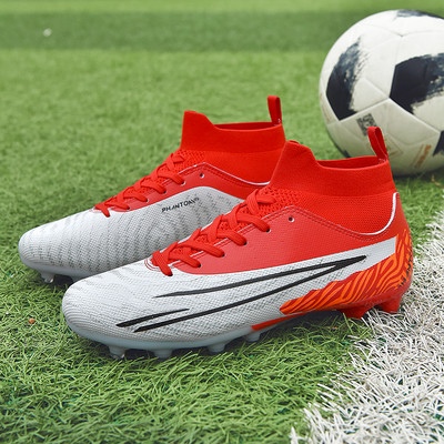 Унисекс футболни обувки за мъже и жени FG футболни обувки дълги шипове подметка маратонки мъжки спортни обувки