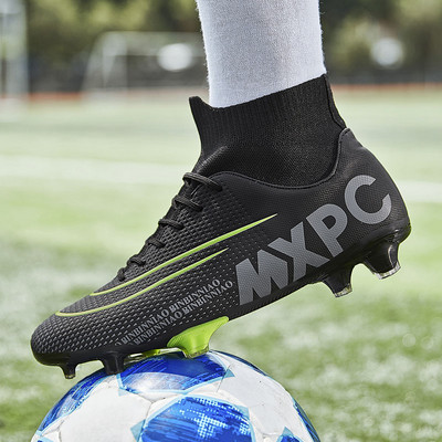 Μέγεθος 35-45 Unisex Παπούτσια ποδοσφαίρου για άντρες και γυναίκες TF/FG Ποδοσφαιρικές μπότες μακριές αιχμές και επίπεδη σόλα ανδρικά αθλητικά παπούτσια