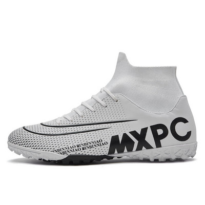 Dydis 35-45 Unisex futbolo bateliai vyrams ir moterims TF/FG futbolo batai ilgi spygliukais ir plokščiapadžiai sportbačiai Vyriški sportiniai batai