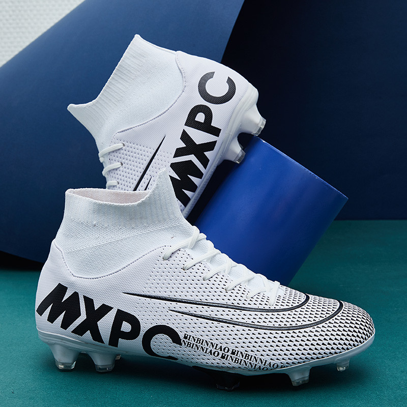 Dydis 35-45 Unisex futbolo bateliai vyrams ir moterims TF/FG futbolo batai ilgi spygliukais ir plokščiapadžiai sportbačiai Vyriški sportiniai batai
