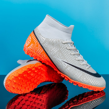 Размер 33-45 футболни обувки за възрастни и деца TF/FG футболни обувки дълги шипове и равни подметки маратонки унисекс спортни обувки
