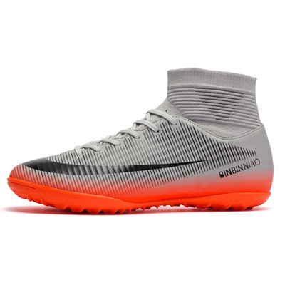 Izmērs 35-45 Unisex futbola apavi vīriešiem un sievietēm TF/FG futbola zābaki ar gariem tapas un plakanas zoles kedas vīriešu sporta apavi