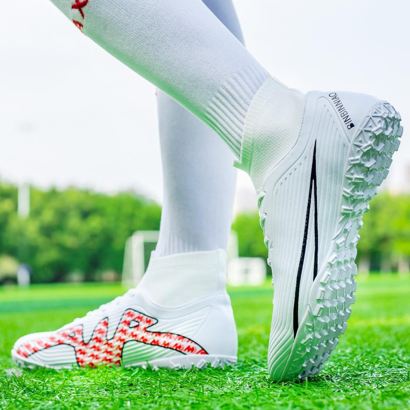 Vyriški futbolo bateliai TF/FG padas uninsex futbolo batai suaugusiems vaikams, lauko vejos treniruotės Futsal avalynė, 2022 m. Naujas dydis, 35–45