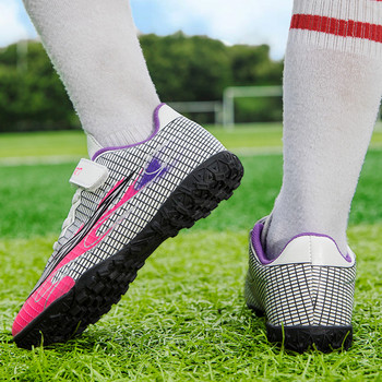 2022 Hot Sale Fashion Παιδικά αθλητικά παπούτσια ποδοσφαίρου Μέγεθος 31-40 Παπούτσια ποδοσφαίρου χαμηλού χλοοτάπητα Teenagers TF Futsal Shoes chuteira society