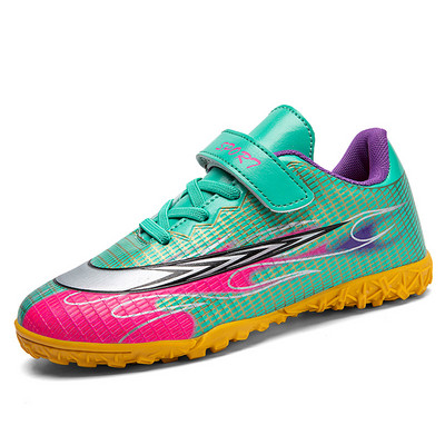 2022 Hot Sale Fashion Gyerek focicipők 31-40 méret Low Turf futballcipők Tinédzserek TF Futsal Cipők chuteira Society