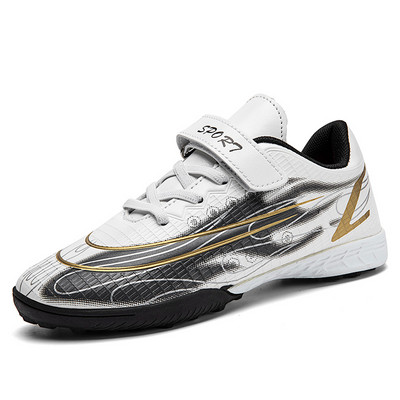 2022 Hot Sale Fashion Gyerek focicipők 31-40 méret Low Turf futballcipők Tinédzserek TF Futsal Cipők chuteira Society