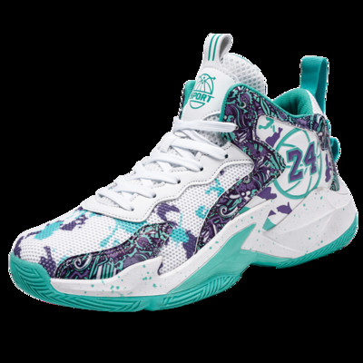 Jauni vīriešu basketbola apavi Elpojoši un ērti sporta apavi Pretslīdēšanas treniņiem Basketbola apavi vīriešiem