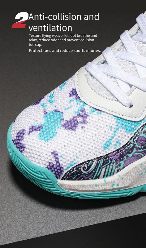 Jauni vīriešu basketbola apavi Elpojoši un ērti sporta apavi Pretslīdēšanas treniņiem Basketbola apavi vīriešiem