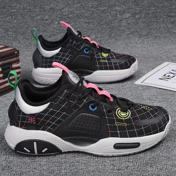 Баскетболни обувки Мъжки обувки Средни спортни обувки Въздушна възглавница Спортни мъжки ботуши Дамски удобни дишащи маратонки 35-45