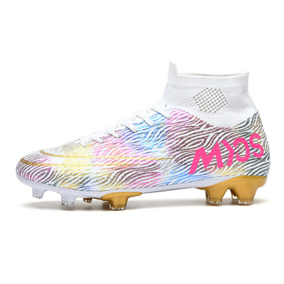 2022 m. vyriški futbolo bateliai AG/TF, neslystantys lauko batai aukštai kulkšnies, itin lengvi vaikų futbolo segtukai, sportbačiai Plus