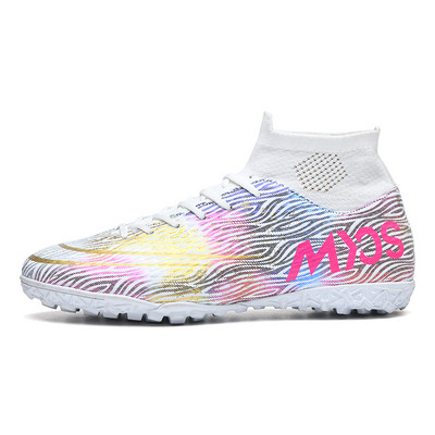 2022 m. vyriški futbolo bateliai AG/TF, neslystantys lauko batai aukštai kulkšnies, itin lengvi vaikų futbolo segtukai, sportbačiai Plus