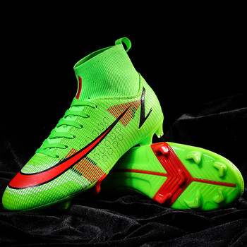 2022 Ανδρικά παπούτσια ποδοσφαίρου με ψηλό αστράγαλο FG/TF Μπότες ποδοσφαίρου Turf Βελτιωμένος έλεγχος Προπόνηση Υποδήματα πολλαπλών στυλ Διαθέσιμα