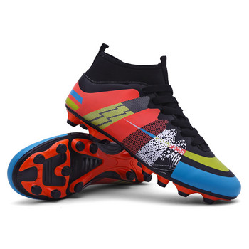 Мъжки футболни обувки AG/TF Футболни обувки с високи глезени Външни противоплъзгащи ултралеки детски футболни бутли Маратонки Плюс