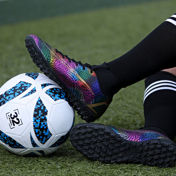Νέα παπούτσια ποδοσφαίρου ψηλά στον αστράγαλο ανδρικά παπούτσια ποδοσφαίρου που αναπνέουν υπαίθρια ψηλά παπούτσια ποδοσφαίρου χλοοτάπητα Παιδικά AG γυναικεία μαλακά παπούτσια ποδοσφαίρου