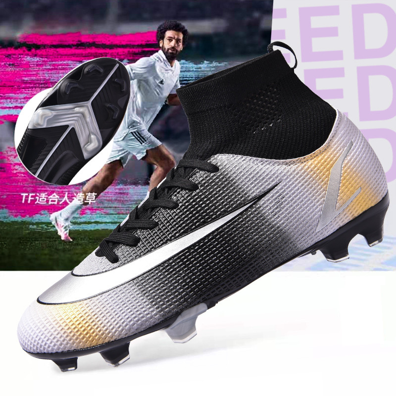 Superfly Futbola Zābaki Vīriešu Sporta Skavas Futbola Apavi AG Bērnu Trenažieri Sporta apavi Augstas zeķes Sportiskas pēdas bumbas Apavi Vīrietim