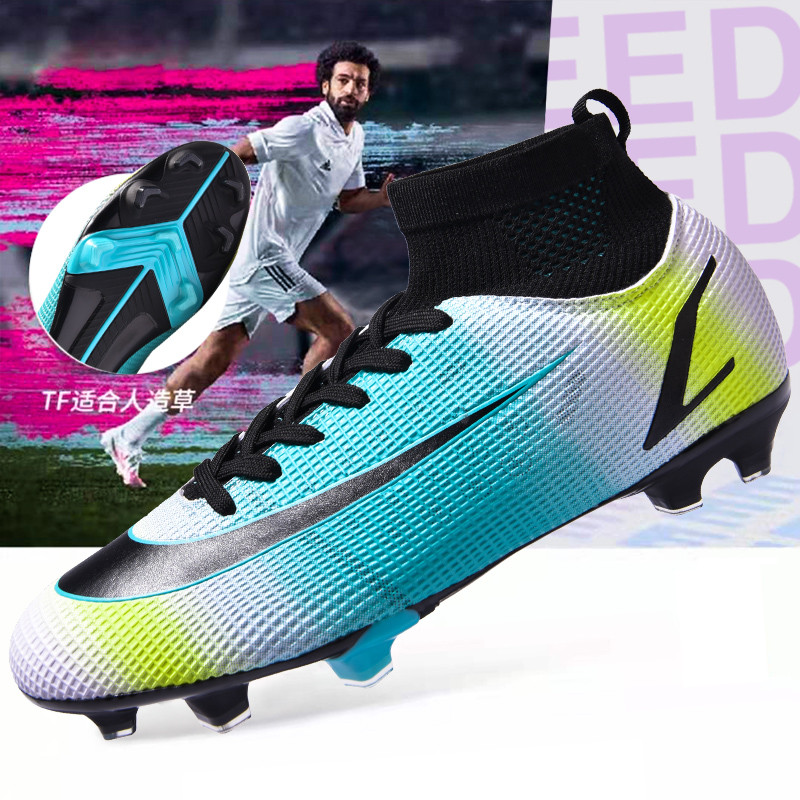 Superfly Futbola Zābaki Vīriešu Sporta Skavas Futbola Apavi AG Bērnu Trenažieri Sporta apavi Augstas zeķes Sportiskas pēdas bumbas Apavi Vīrietim