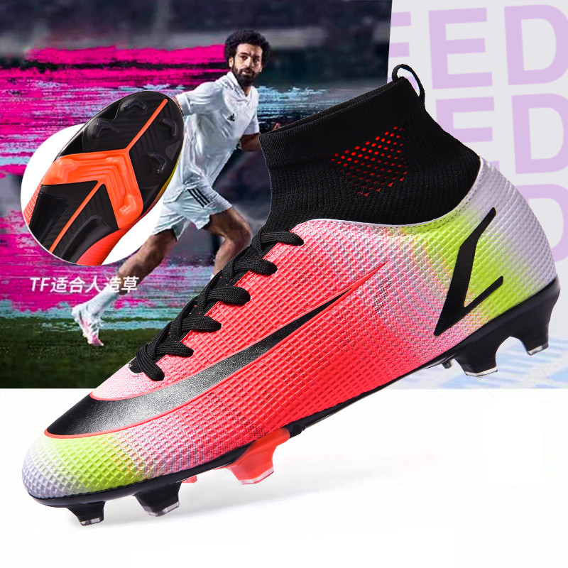 Superfly Futbola Zābaki Vīriešu Sporta Skavas Futbola Apavi AG Bērnu Trenažieri Sporta apavi Augstas zeķes Sportiskas pēdas bumbas Apavi Vīrietim