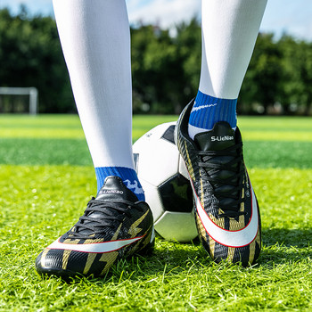 Ανδρικά παπούτσια ποδοσφαίρου FG ψηλά στον αστράγαλο Μπότες ποδοσφαίρου χλοοτάπητα Βελτιωμένος έλεγχος προπονητικά παπούτσια Διαθέσιμα παιδικά παπούτσια πολλαπλών στυλ