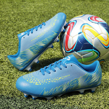 2021 Мъжки футболни обувки AG/TF Футболни обувки с високи глезени Външни противоплъзгащи ултралеки детски футболни бутли Маратонки Плюс