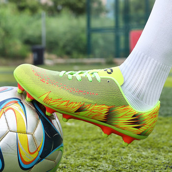 2021 Мъжки футболни обувки AG/TF Футболни обувки с високи глезени Външни противоплъзгащи ултралеки детски футболни бутли Маратонки Плюс