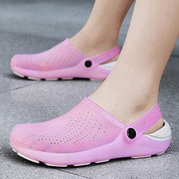 Дамски чехли Желирани обувки Летни нови сандали за жени Чехли с платформа с мека подметка Външни плажни обувки Леки чехли за ходене
