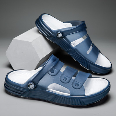 Ανδρικές παντόφλες Καλοκαιρινά σανδάλια Υπαίθρια παραλία Casual Παπούτσια Ζελέ με μαλακό κάτω μέρος Ανδρικά Ανδρικά πέδιλα για εσωτερικούς χώρους ανθεκτικά αντιολισθητικά