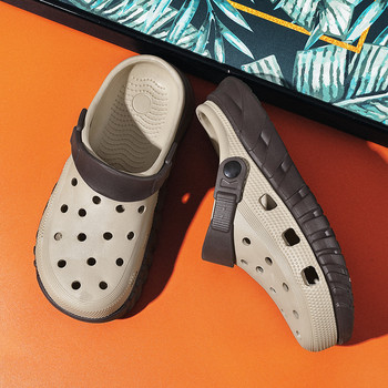 Летни нови мъжки модни сандали Чехли с дебело дъно на платформа Мъжки градински обувки Домашни пързалки Обувки за плаж на открито Джапанки