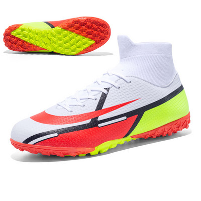 Vīriešu ar augstu potīti AG zole āra skavas Futbola zābaki Apavi Mauriņa Futbola Skavas bērniem Sieviešu garas tapas Chuteira Futebol kedas