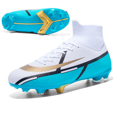 Vīriešu ar augstu potīti AG zole āra skavas Futbola zābaki Apavi Mauriņa Futbola Skavas bērniem Sieviešu garas tapas Chuteira Futebol kedas