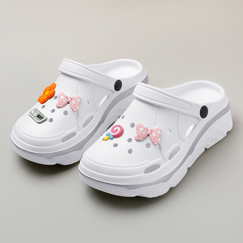 Vasaras Sieviešu Platformas Sandales Kurpes Mīksta Zole Neslīdošas caurumu kurpes Pludmales Sandales Mājas Slaidi Vieglas Čības Sieviešu sandalijas