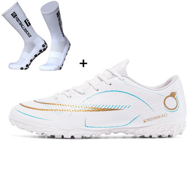 2022 Aliups Méret: 35-45 Professzionális focicipők Férfi Gyerek Fiú Cipők Eredeti Futball Csizmák Ag Tf Foci kapcsok Futsal