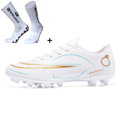 2022 Aliups Méret: 35-45 Professzionális focicipők Férfi Gyerek Fiú Cipők Eredeti Futball Csizmák Ag Tf Foci kapcsok Futsal