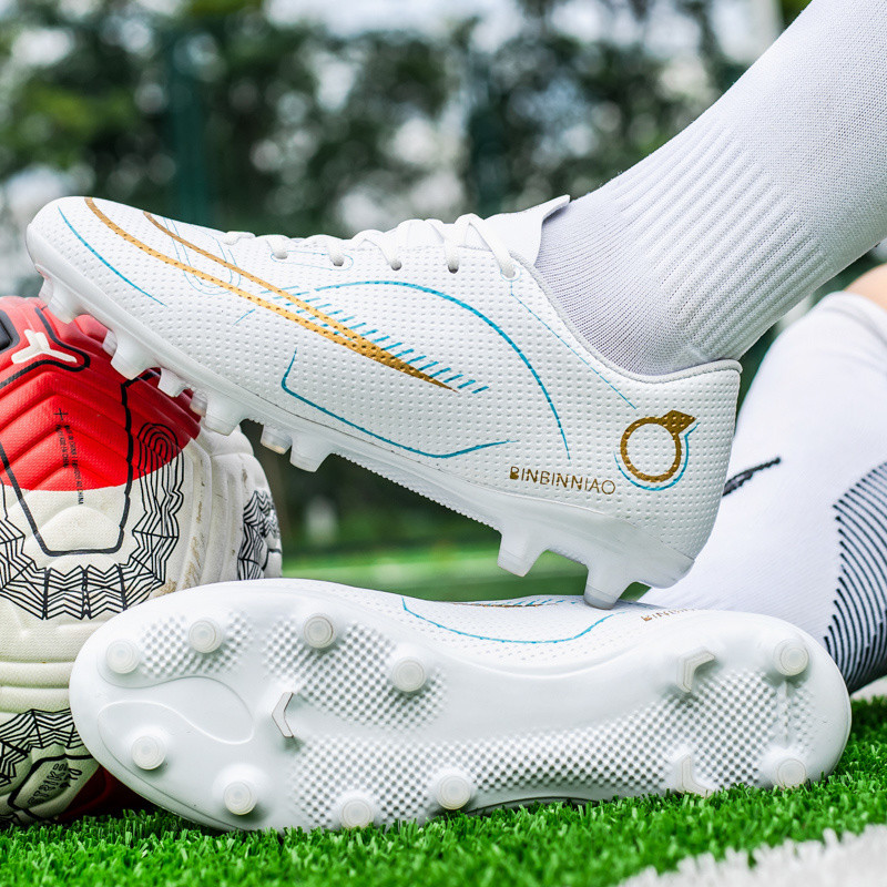 2022 Aliups Méret: 35-45 Professzionális focicipők Férfi Gyerek Fiú Cipők Eredeti Futball Csizmák Ag Tf Foci kapcsok Futsal
