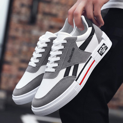 Modne proljetne muške platnene ravne cipele Tenisice Udobne cipele za skejtbord Muške ležerne cipele Raznolike studentske muške ravne cipele