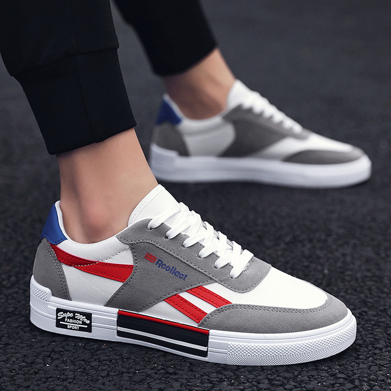 Modne proljetne muške platnene ravne cipele Tenisice Udobne cipele za skejtbord Muške ležerne cipele Raznolike studentske muške ravne cipele