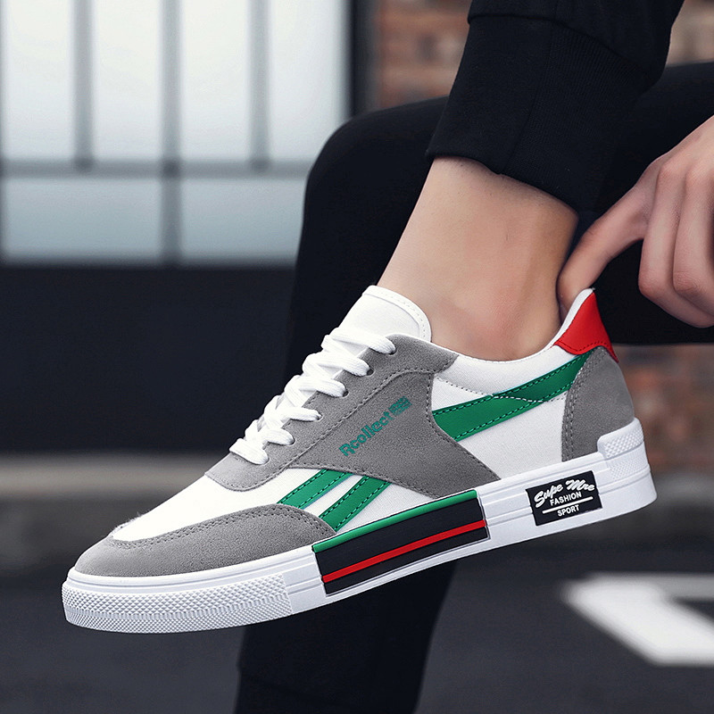 Modne proljetne muške platnene ravne cipele Tenisice Udobne cipele za skejtbord Muške ležerne cipele Raznolike studentske muške ravne cipele